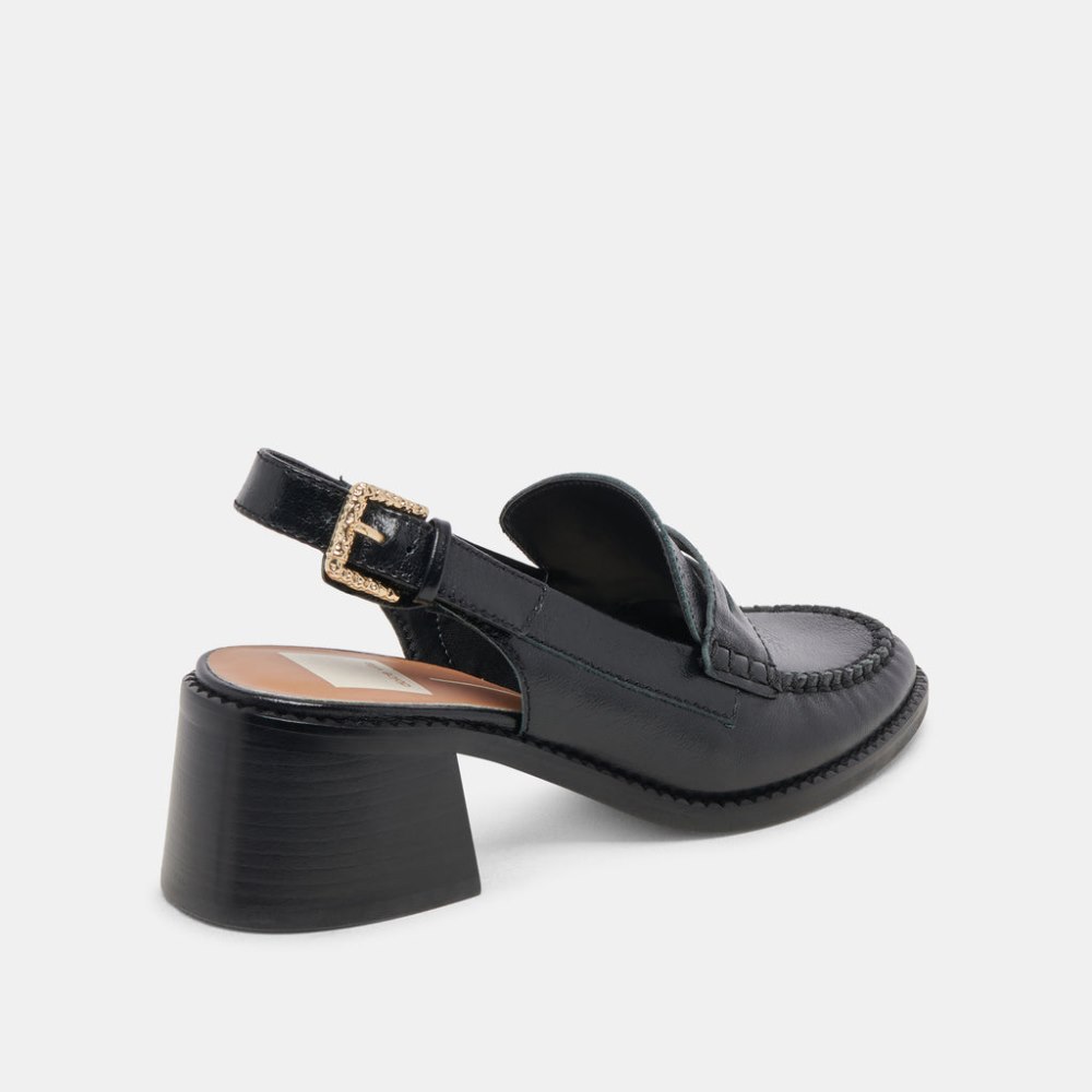 Dolce Vita Hardi Heels Midnight Crinkle Patent