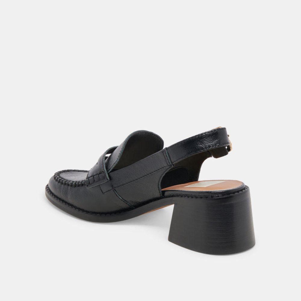 Dolce Vita Hardi Heels Midnight Crinkle Patent