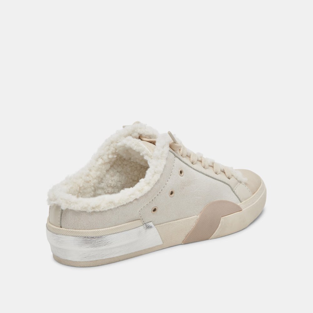 Dolce Vita Zantel Sneakers Off White Crackled Leather