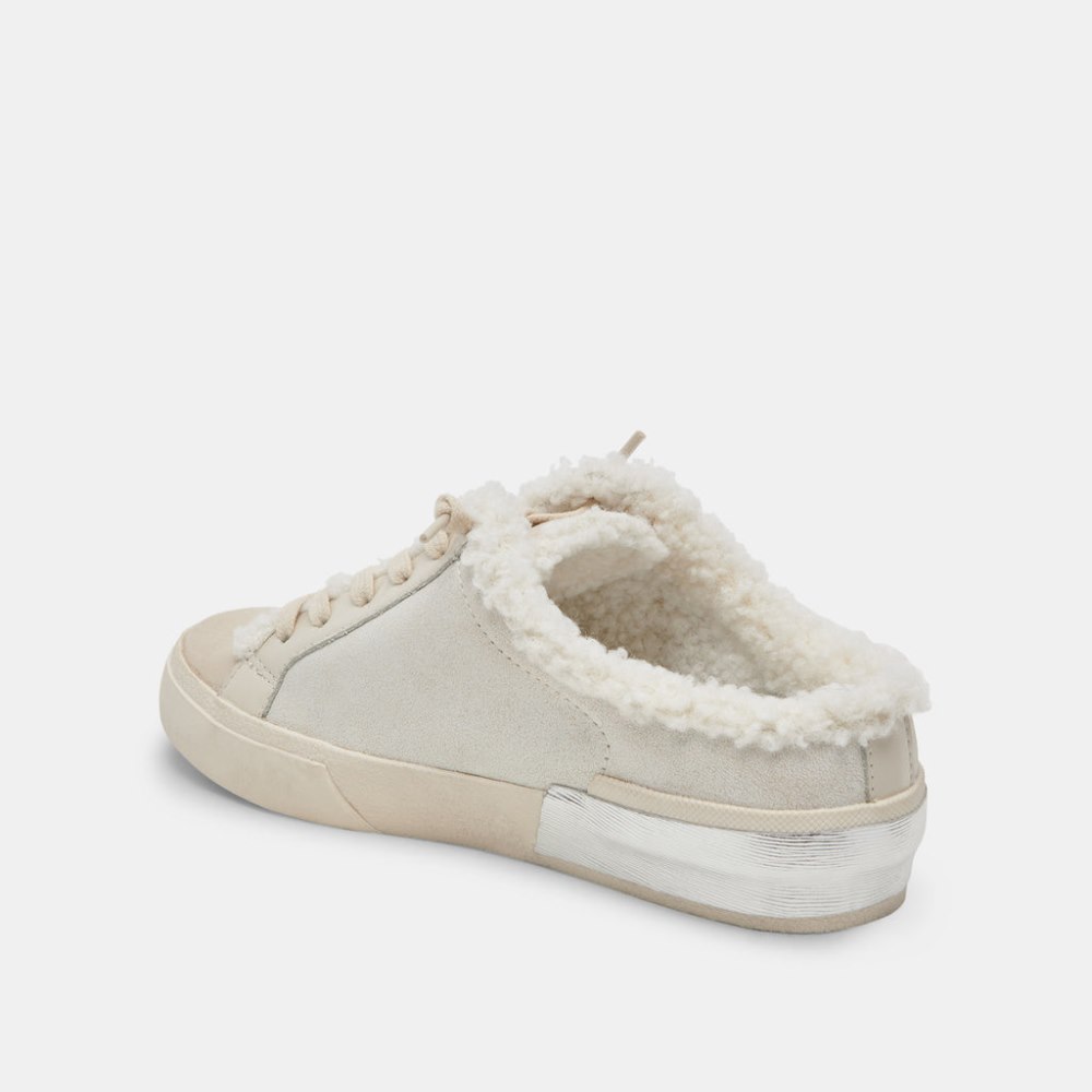Dolce Vita Zantel Sneakers Off White Crackled Leather