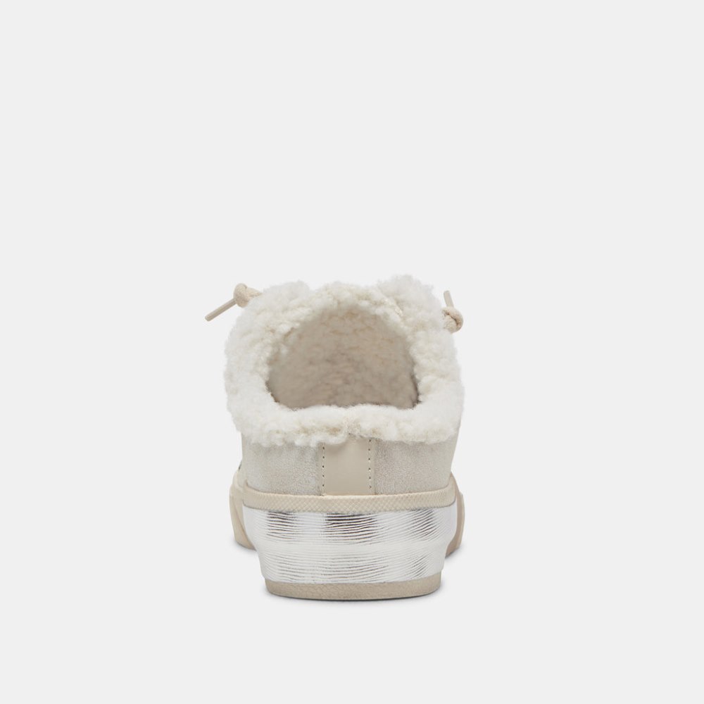 Dolce Vita Zantel Sneakers Off White Crackled Leather