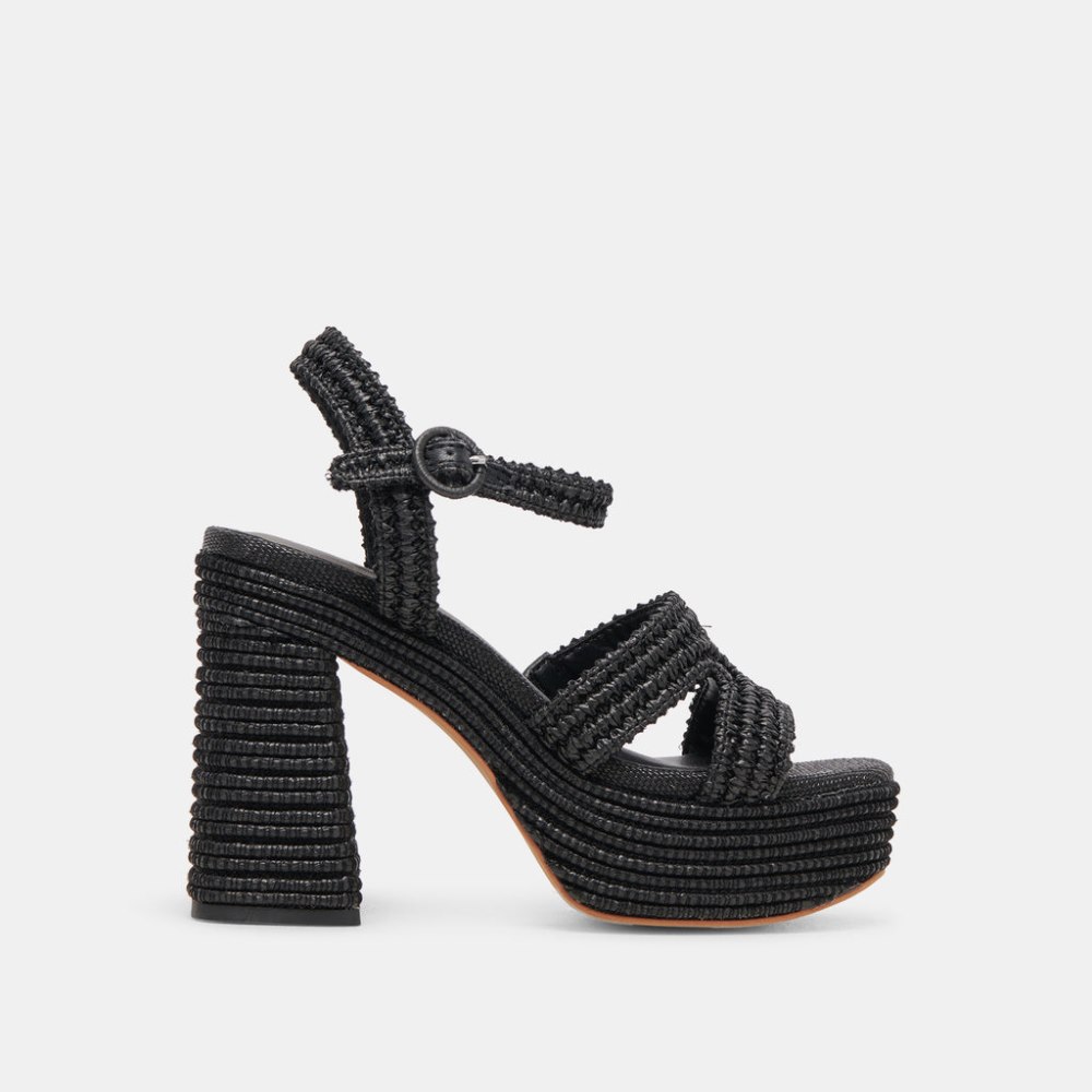 Dolce Vita Lacye Heels Onyx Woven