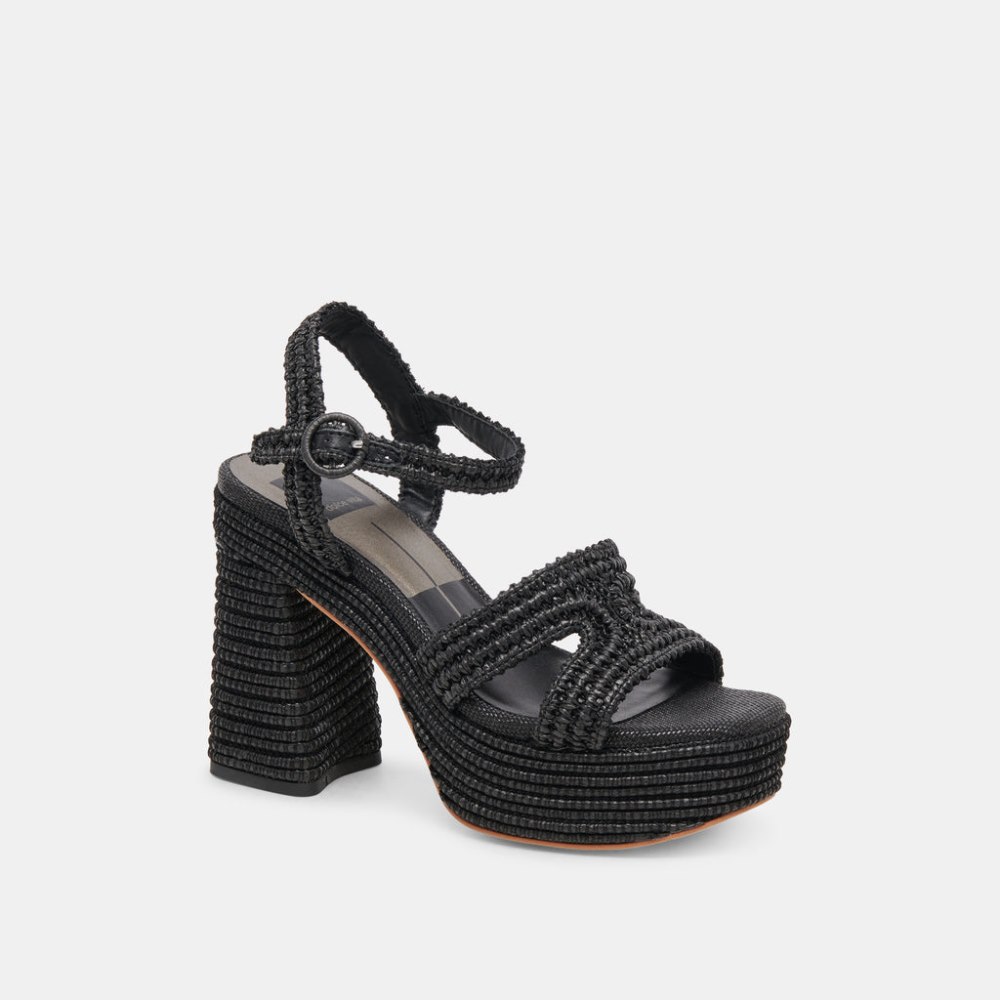 Dolce Vita Lacye Heels Onyx Woven