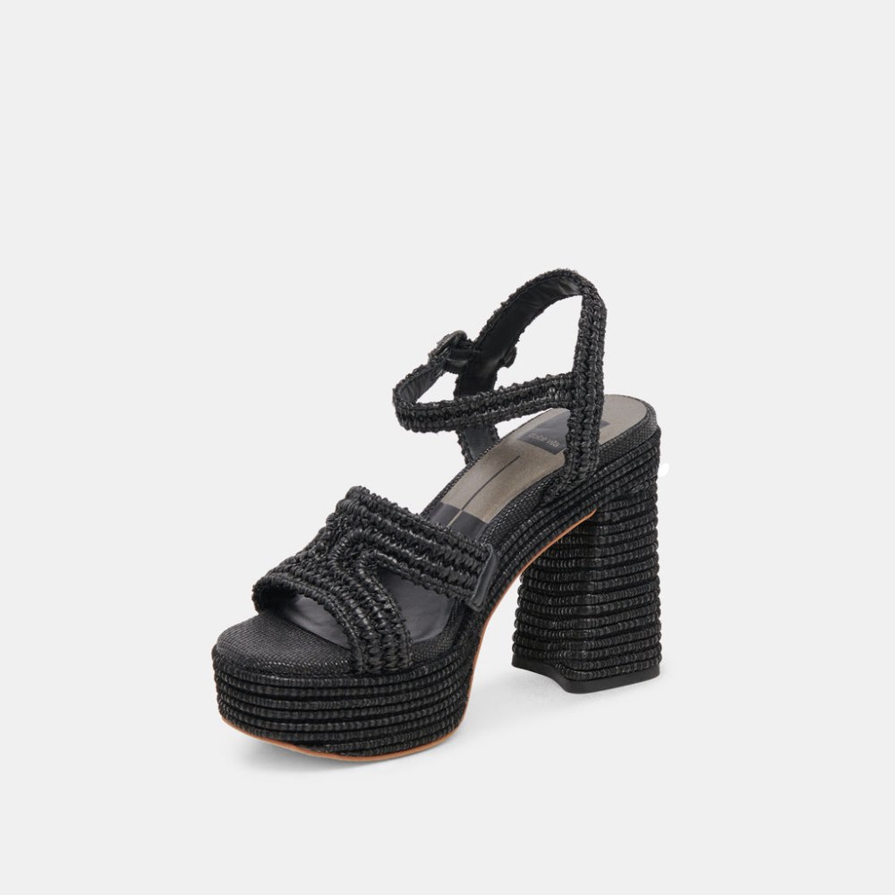 Dolce Vita Lacye Heels Onyx Woven