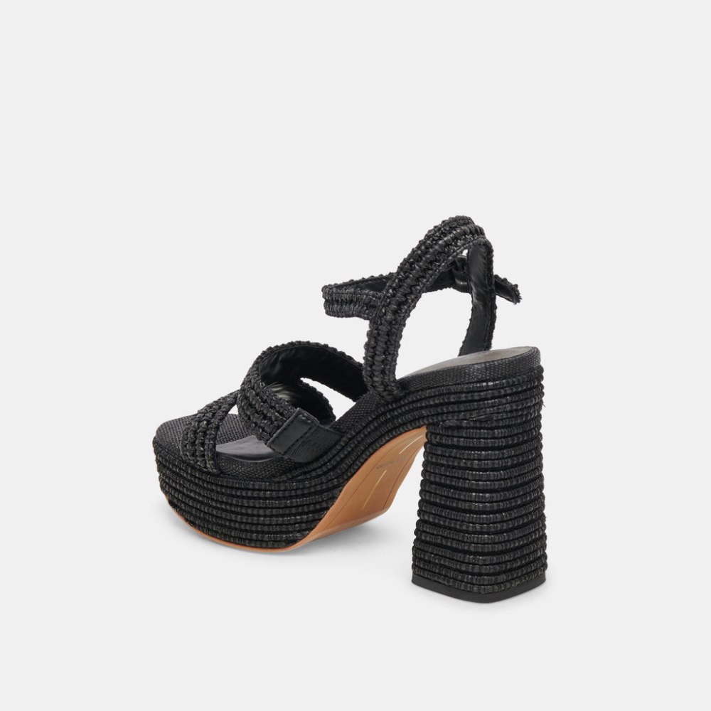 Dolce Vita Lacye Heels Onyx Woven