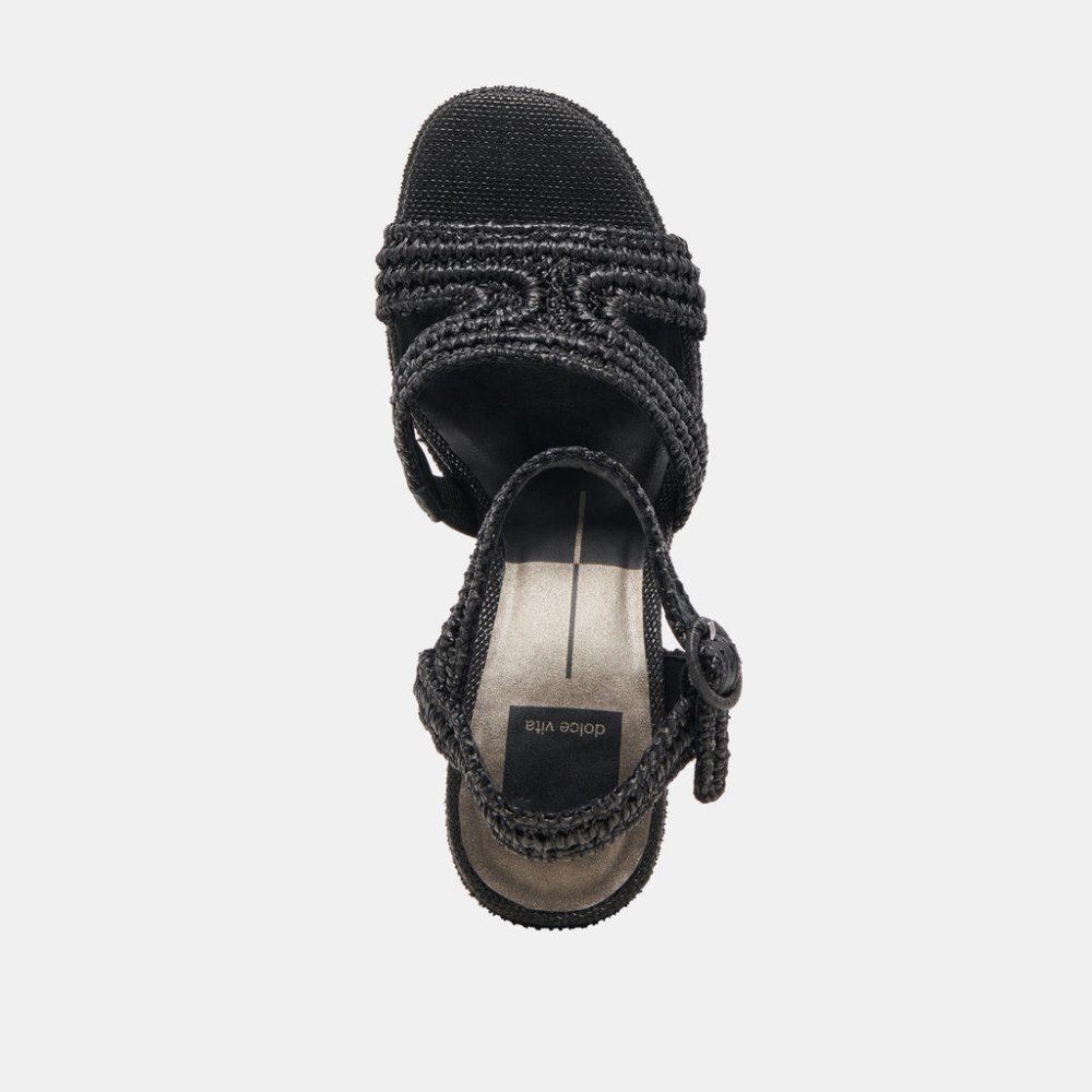 Dolce Vita Lacye Heels Onyx Woven