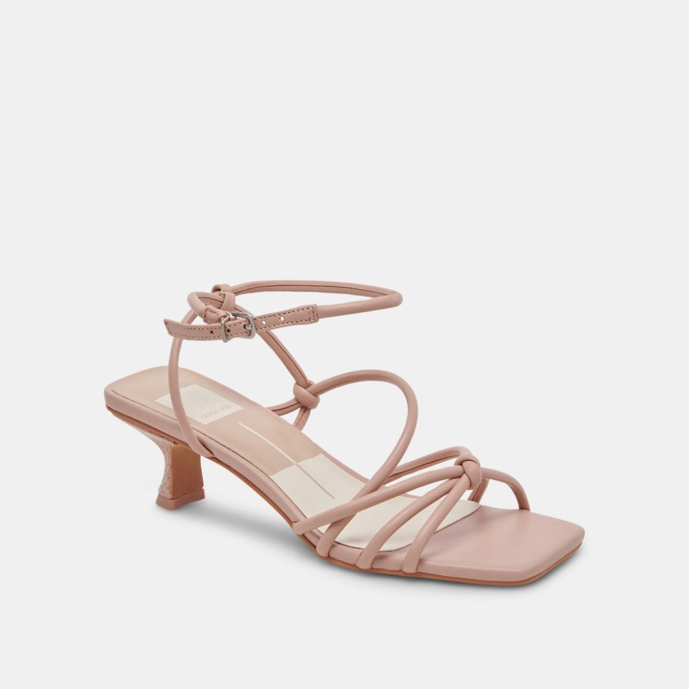 Dolce Vita Bev Wide Heels Rose Leather