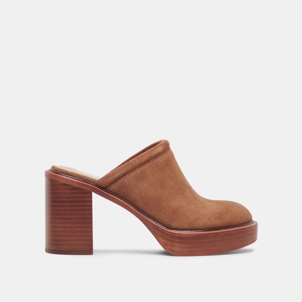 Dolce Vita Castel Heels Chestnut Suede