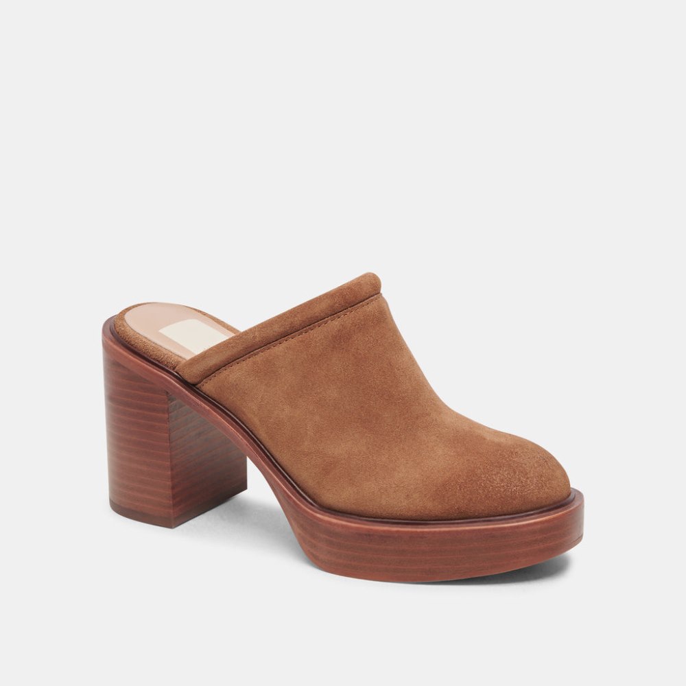 Dolce Vita Castel Heels Chestnut Suede