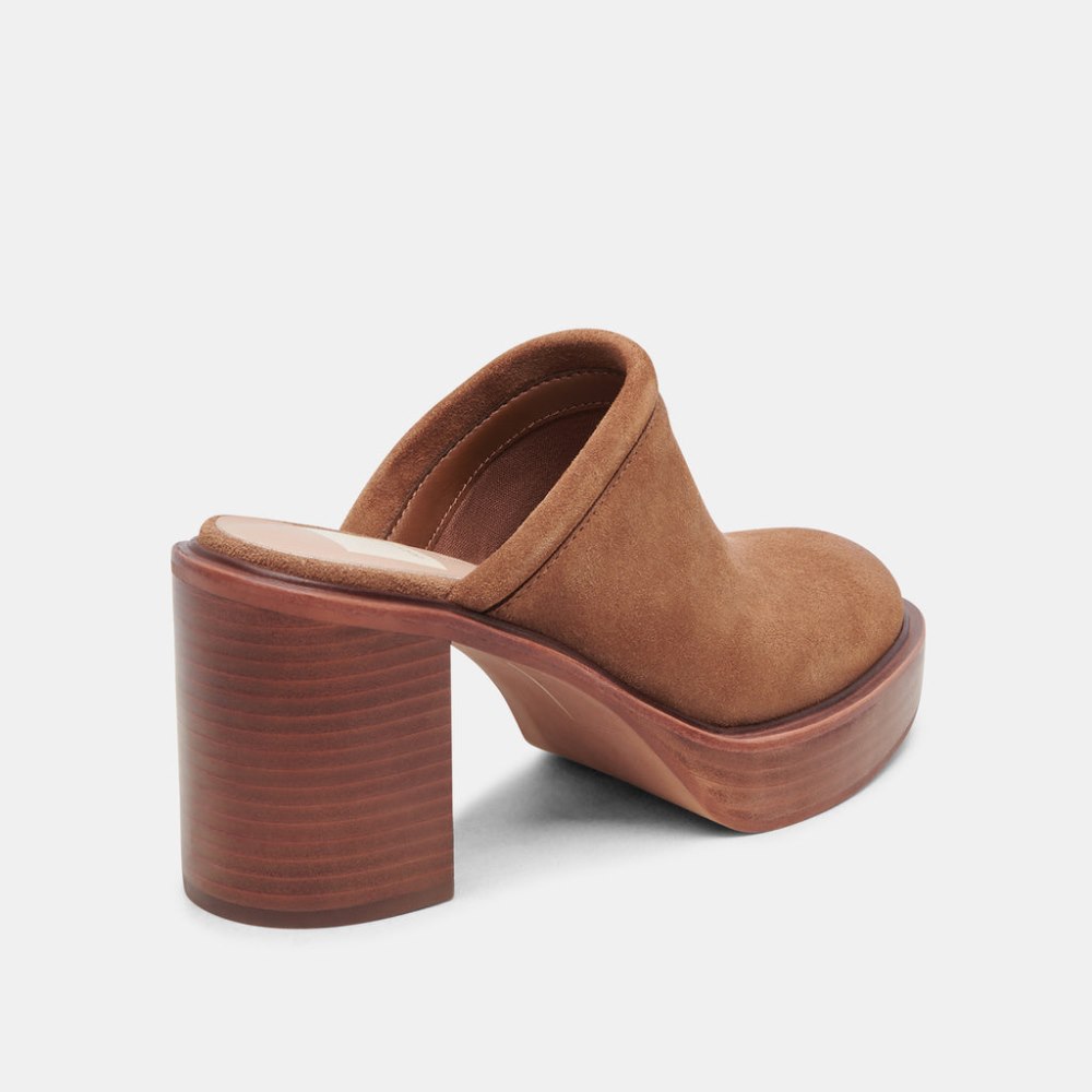 Dolce Vita Castel Heels Chestnut Suede