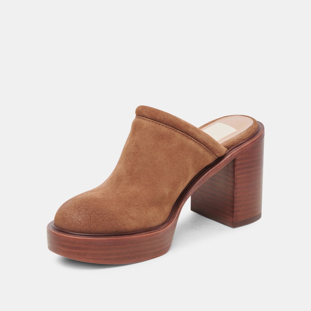 Dolce Vita Castel Heels Chestnut Suede