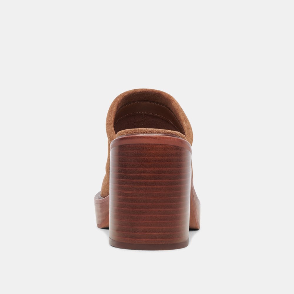 Dolce Vita Castel Heels Chestnut Suede