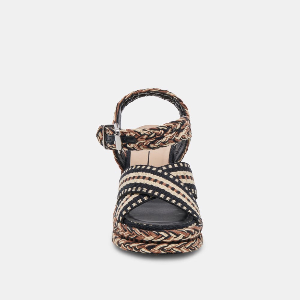 Dolce Vita Grayce Heels Black Multi Woven