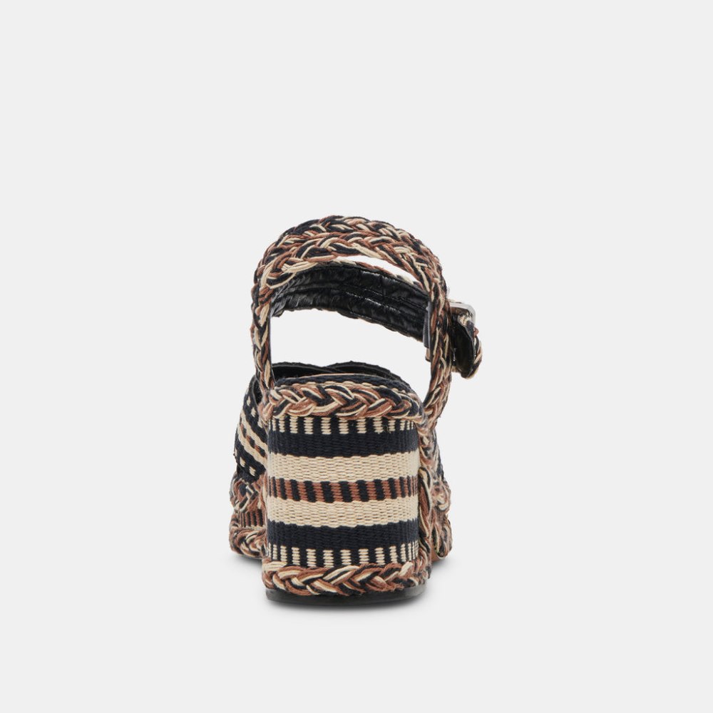 Dolce Vita Grayce Heels Black Multi Woven