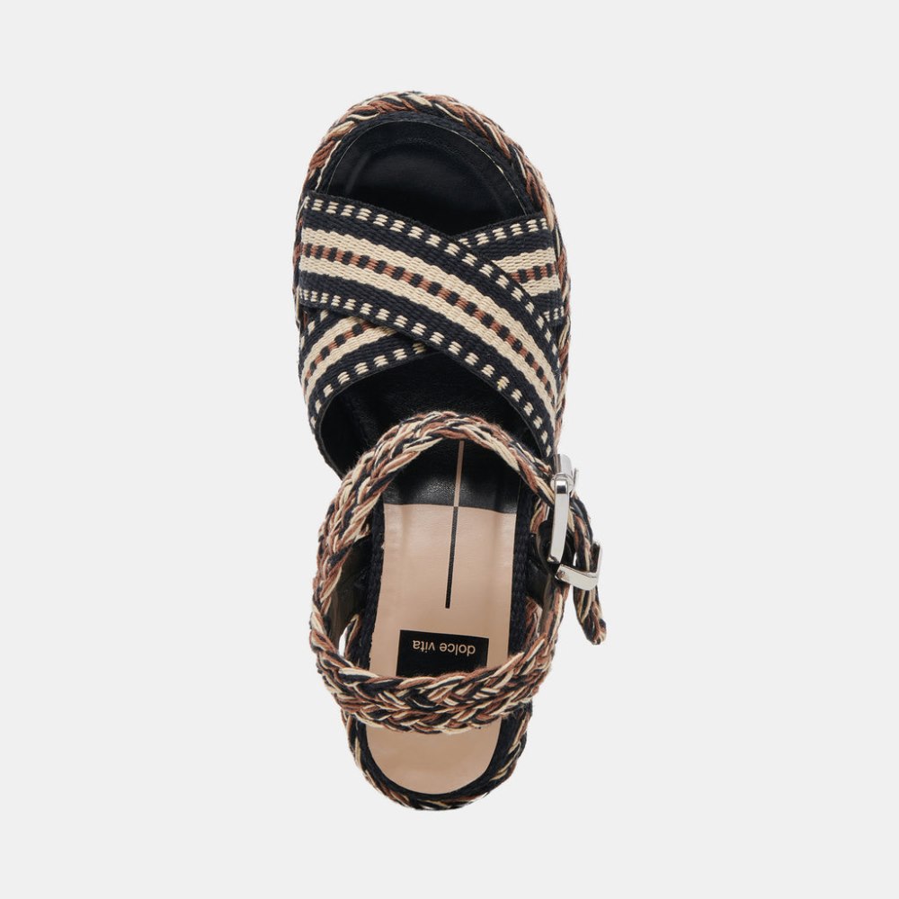 Dolce Vita Grayce Heels Black Multi Woven