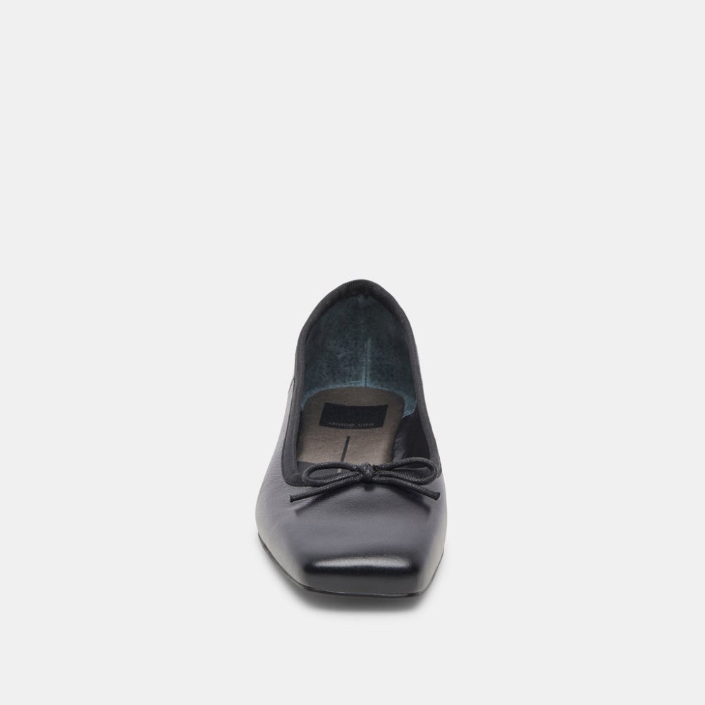 Dolce Vita Anisa Ballet Flats Black Leather