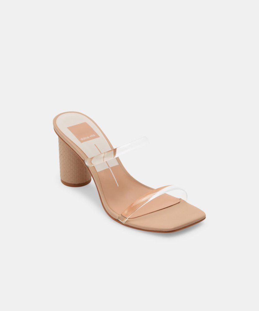 Dolce Vita Noles Heels Nude Crystal