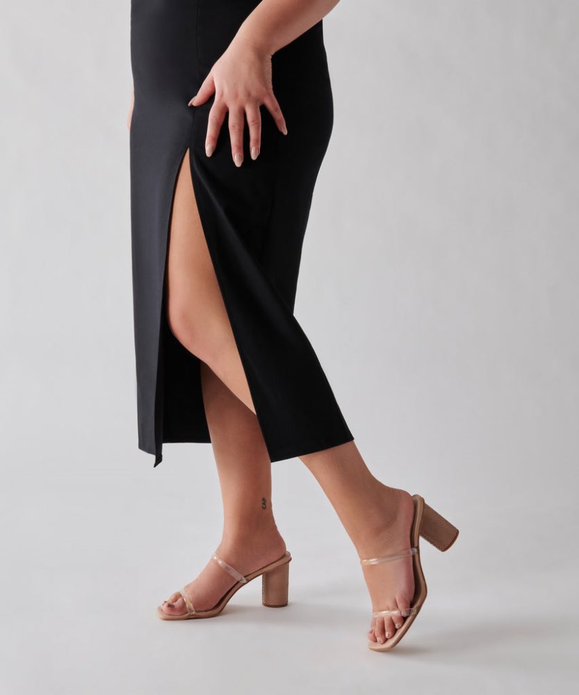 Dolce Vita Noles Heels Nude Crystal
