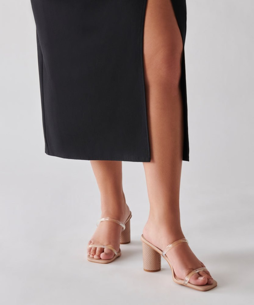 Dolce Vita Noles Heels Nude Crystal