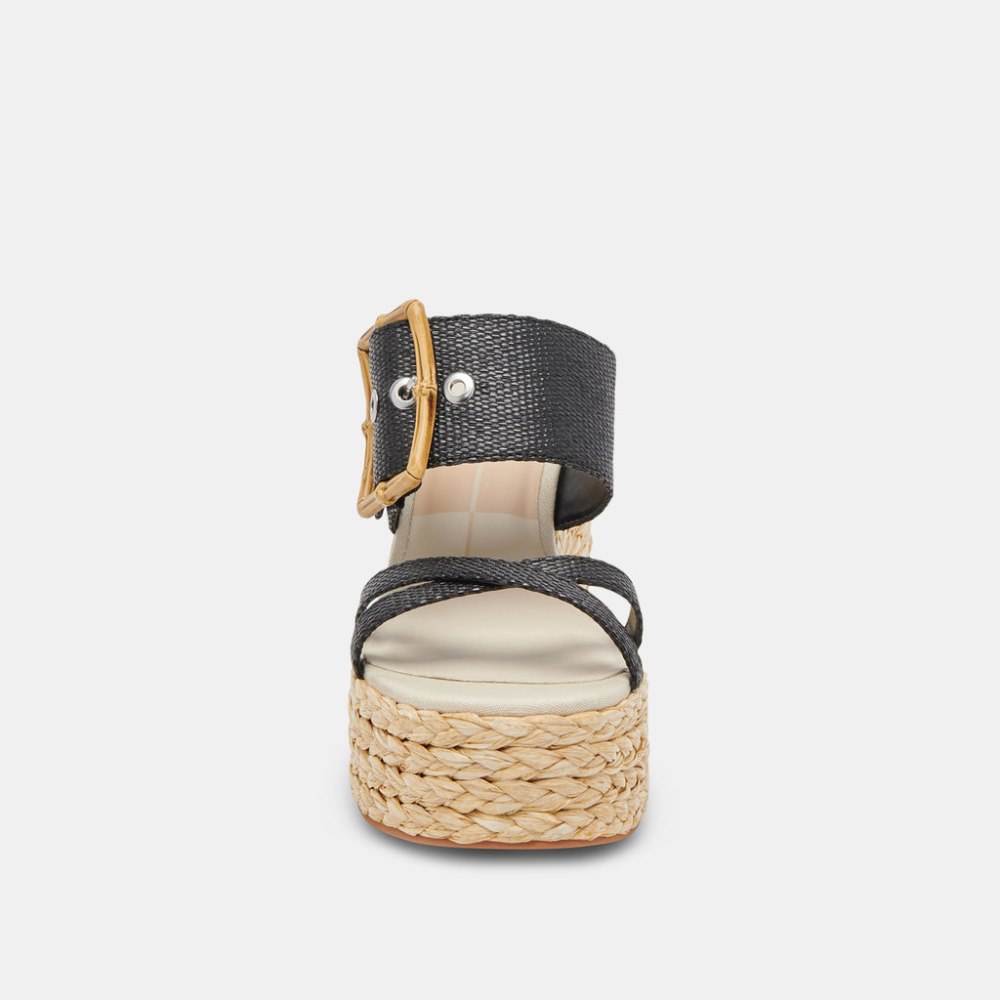 Dolce Vita Edwina Heels Onyx Raffia