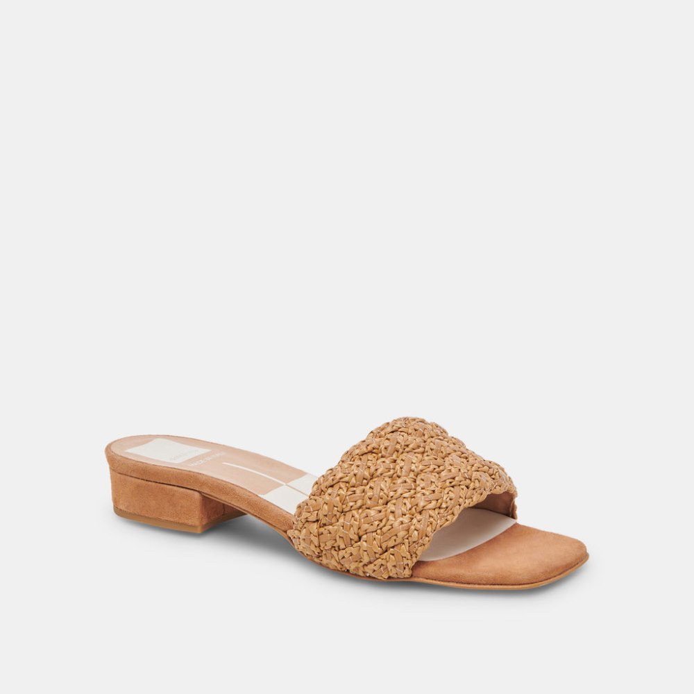 Dolce Vita Fraz Sandals Tan Multi Woven
