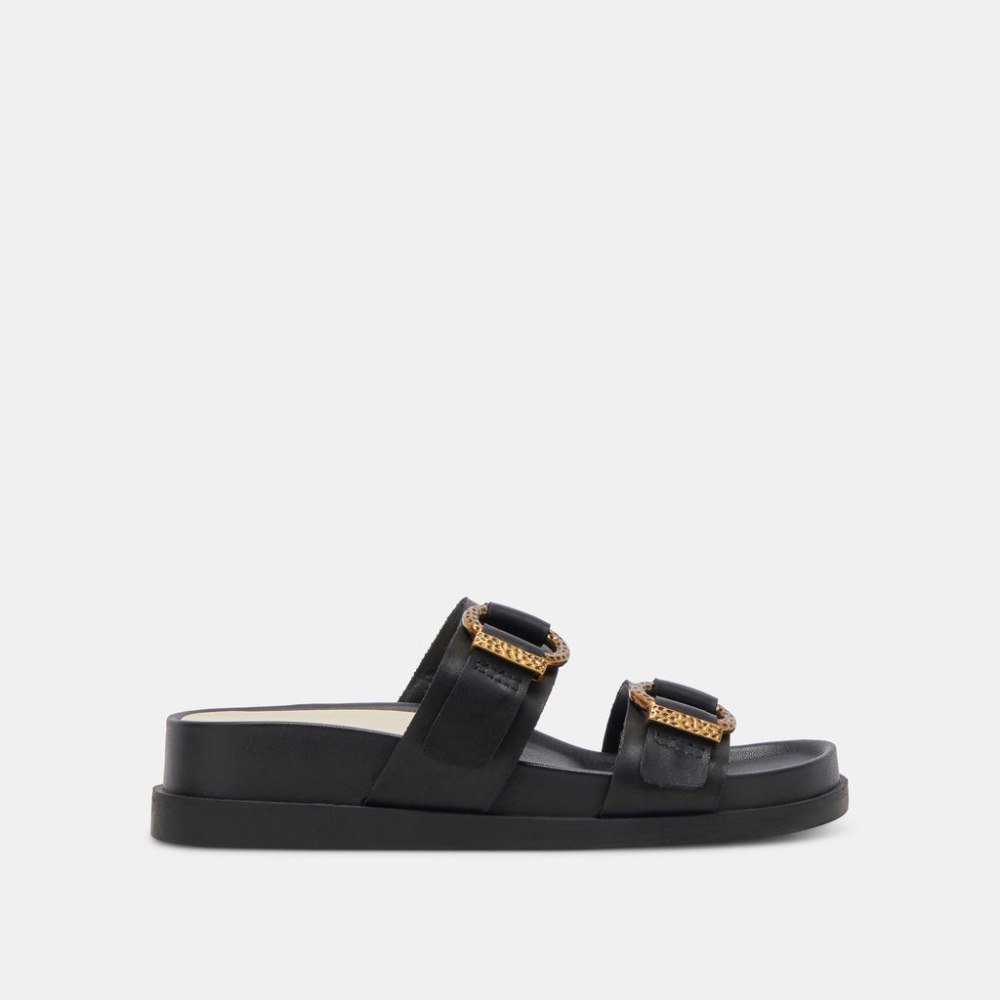 Dolce Vita Soya Sandals Onyx Leather