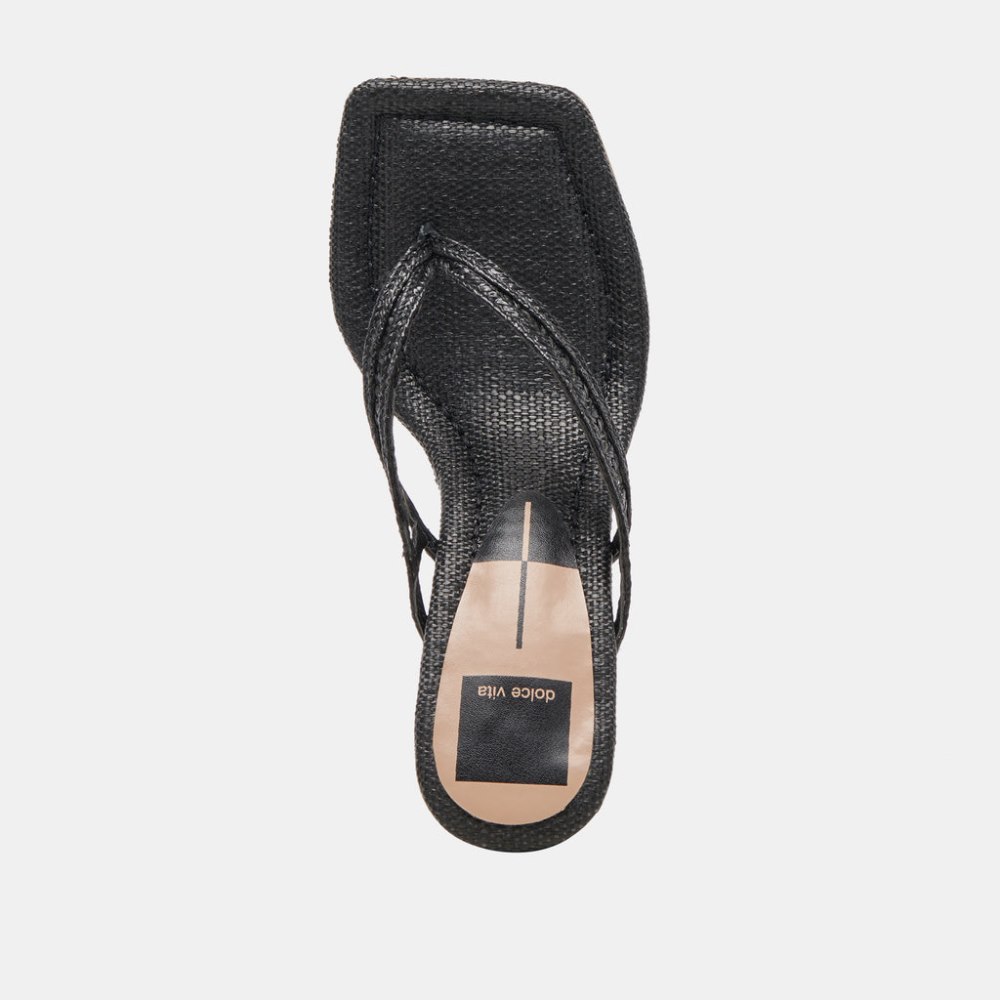 Dolce Vita Nullah Wedges Onyx Raffia