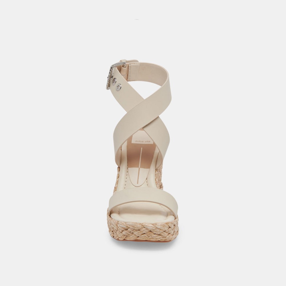 Dolce Vita Aldona Wedges Ivory Leather