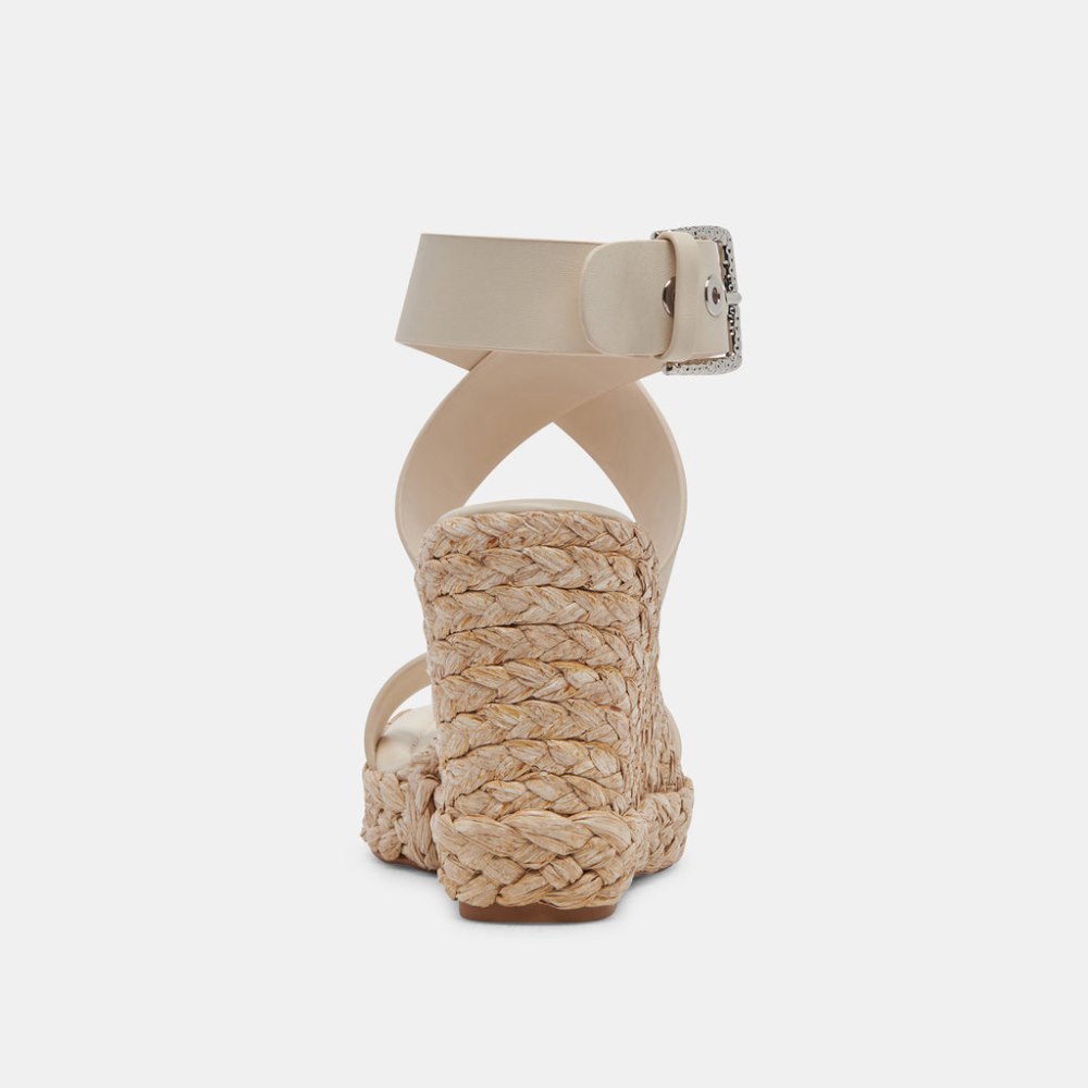 Dolce Vita Aldona Wedges Ivory Leather