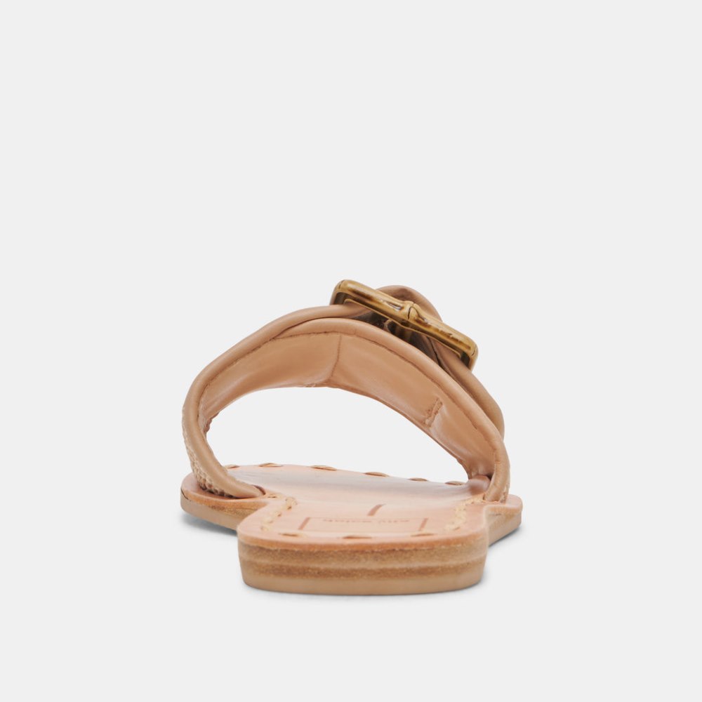 Dolce Vita Dasa Wide Sandals White Natural Raffia