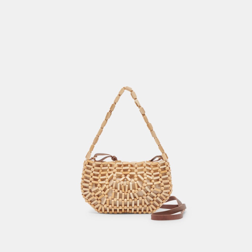 Dolce Vita Callie Shoulder Bag Natural Wood