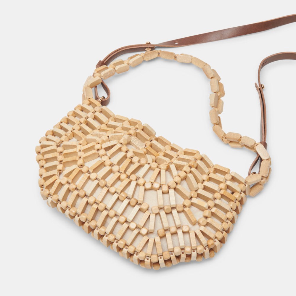 Dolce Vita Callie Shoulder Bag Natural Wood