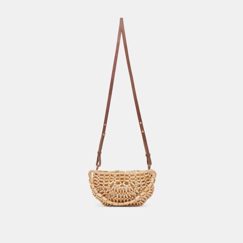 Dolce Vita Callie Shoulder Bag Natural Wood