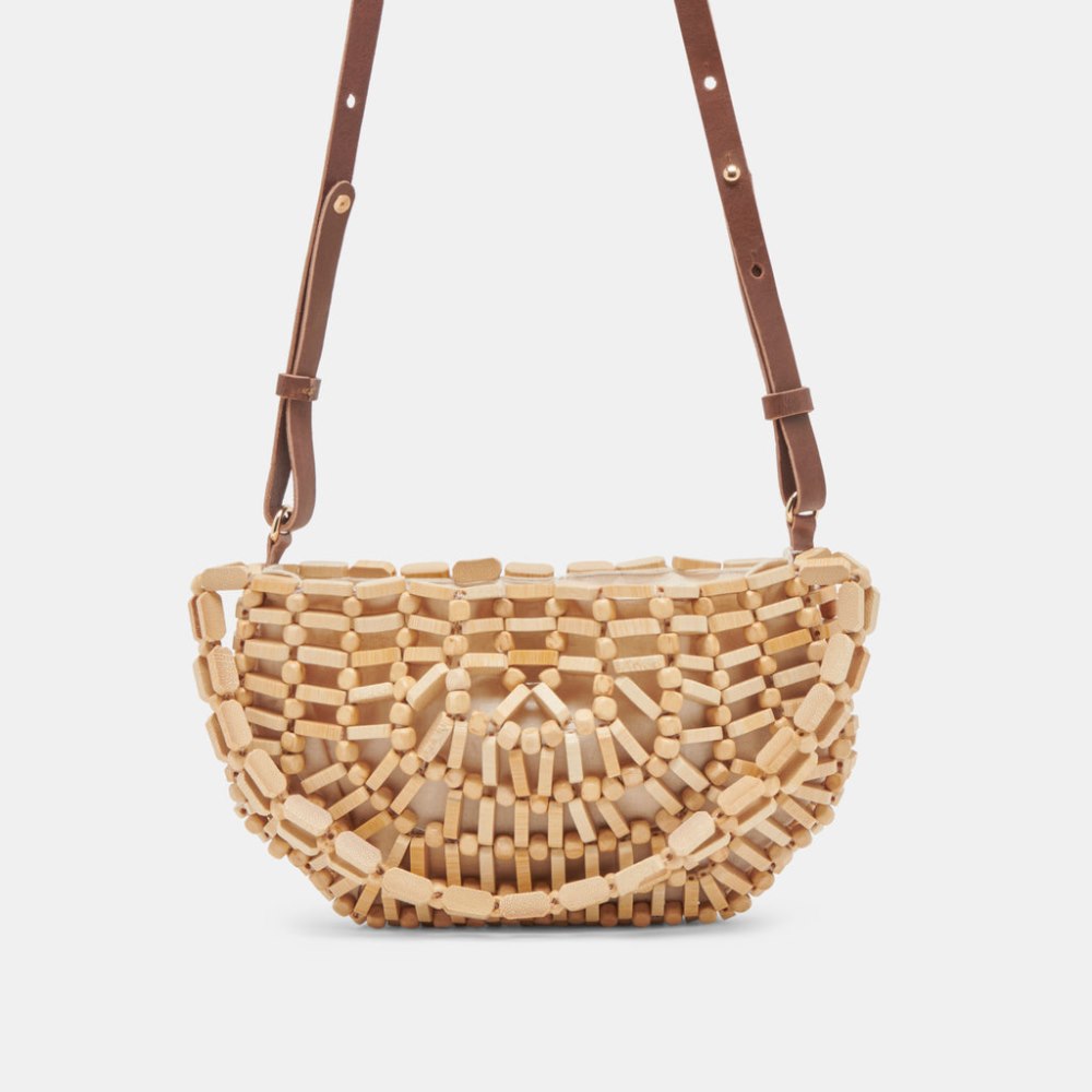 Dolce Vita Callie Shoulder Bag Natural Wood