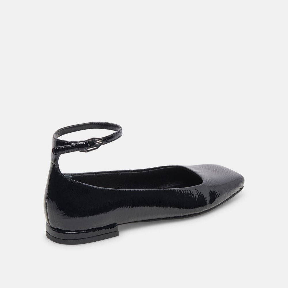 Dolce Vita Ashya Ballet Flats Midnight Crinkle Patent