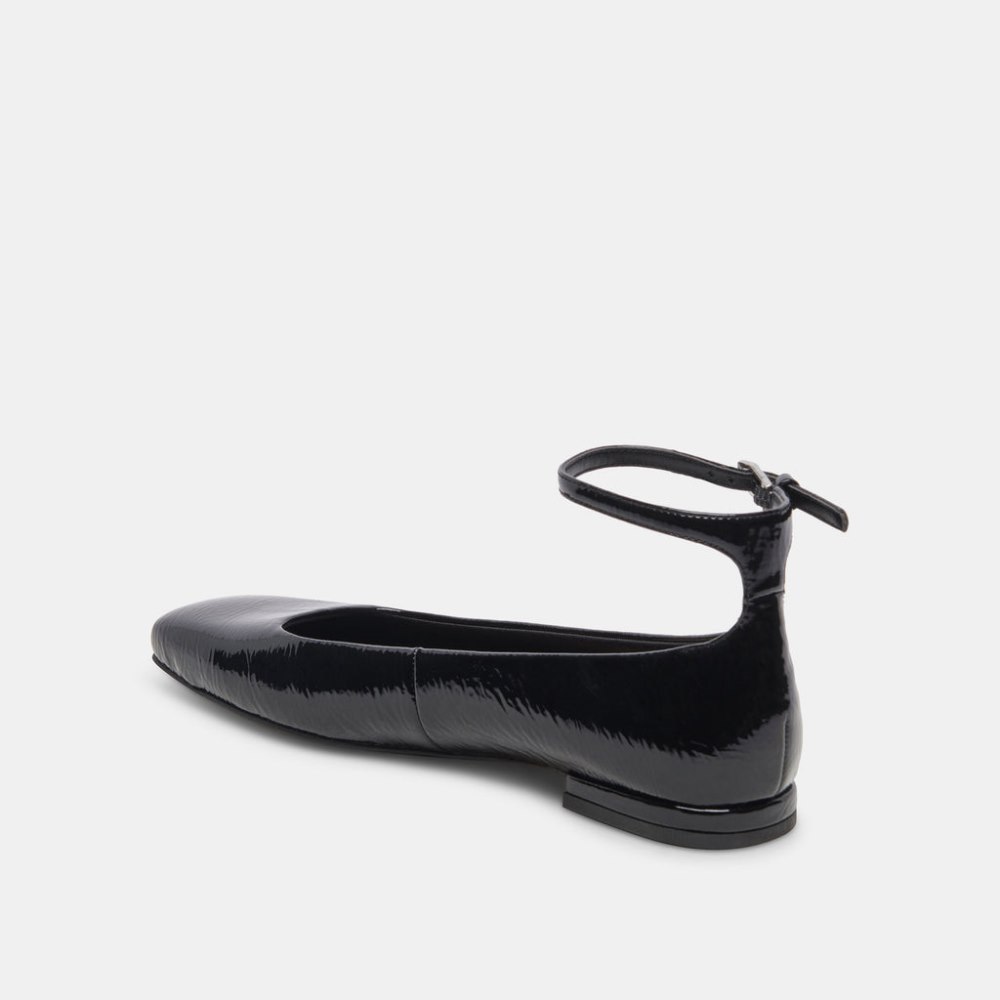 Dolce Vita Ashya Ballet Flats Midnight Crinkle Patent