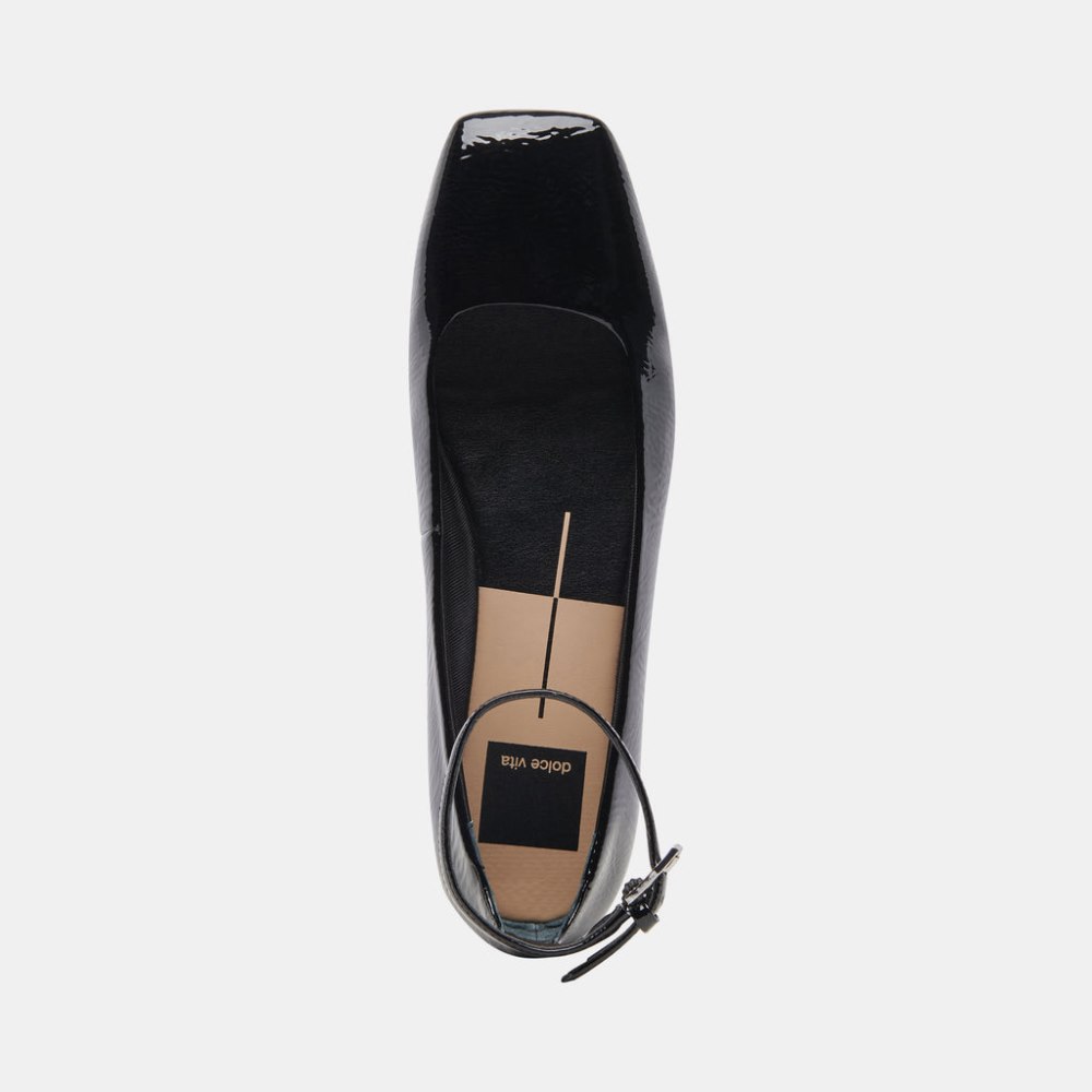 Dolce Vita Ashya Ballet Flats Midnight Crinkle Patent