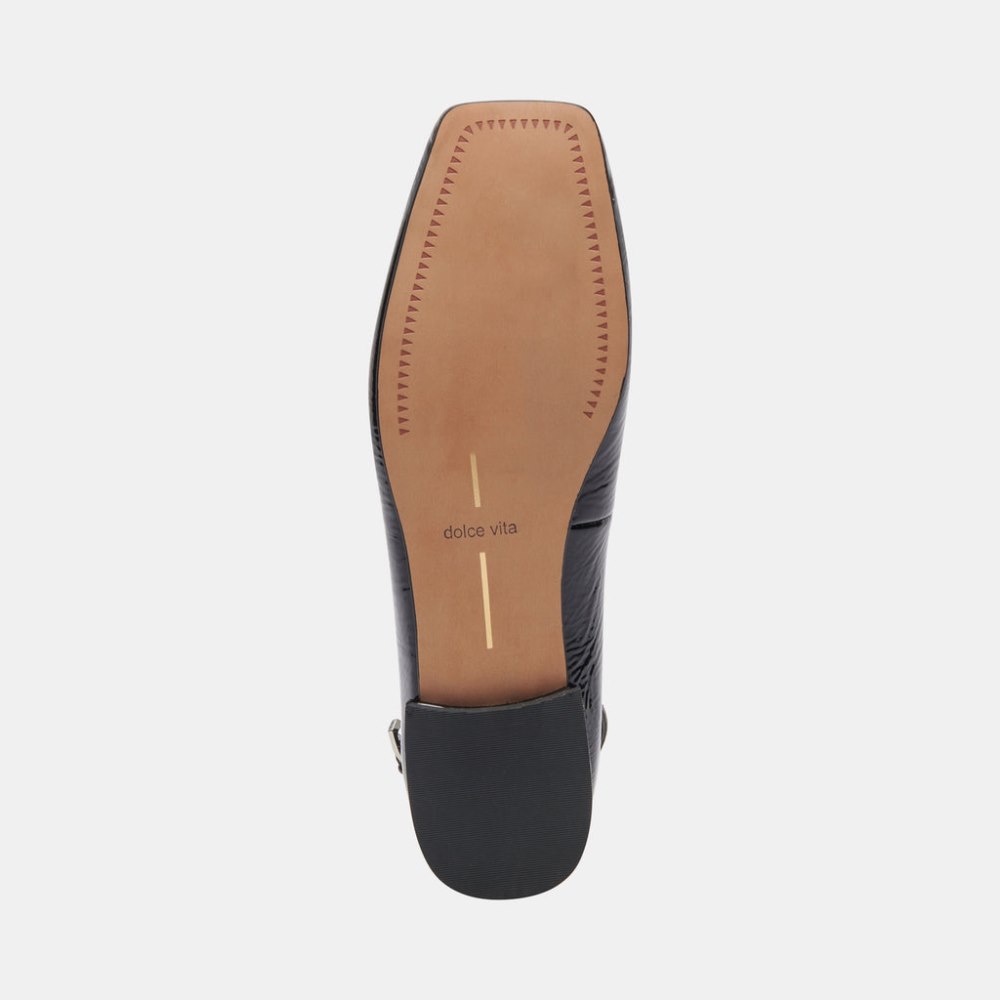Dolce Vita Ashya Ballet Flats Midnight Crinkle Patent