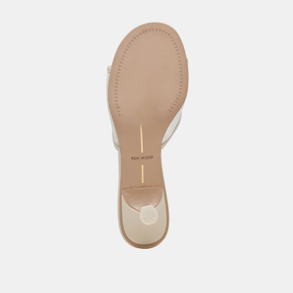 Dolce Vita Meeza Heels Ivory Mesh