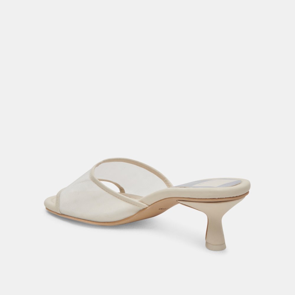Dolce Vita Meeza Heels Ivory Mesh