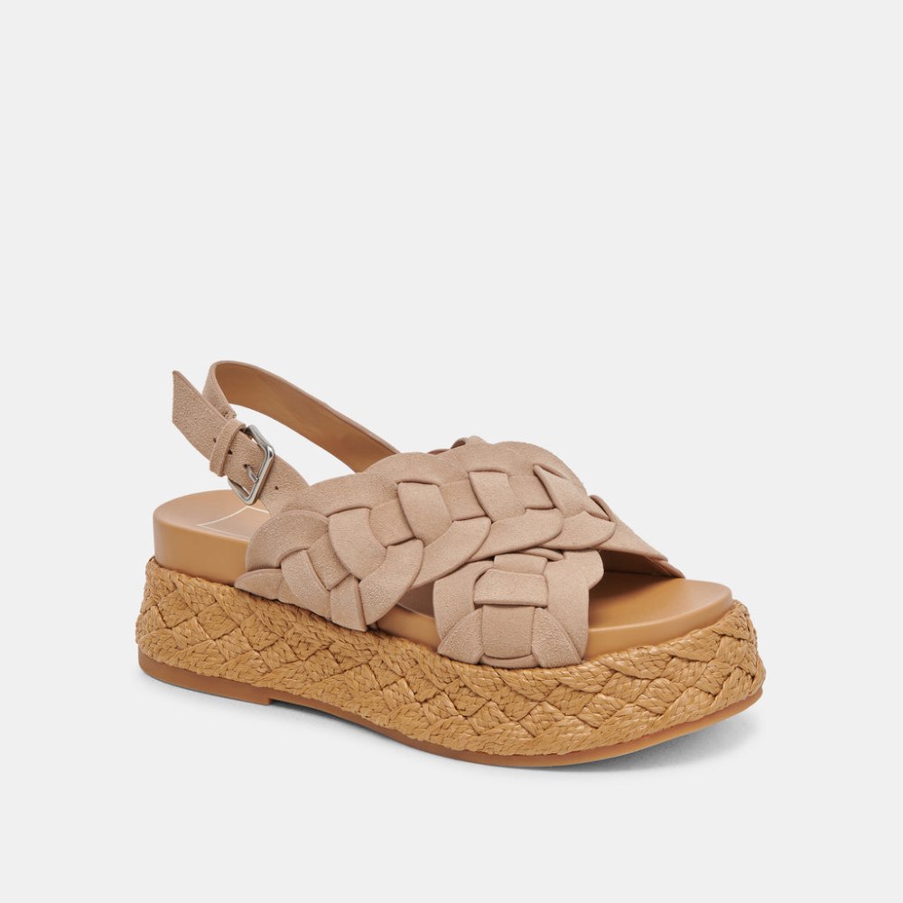 Dolce Vita Winder Sandals Camel Suede