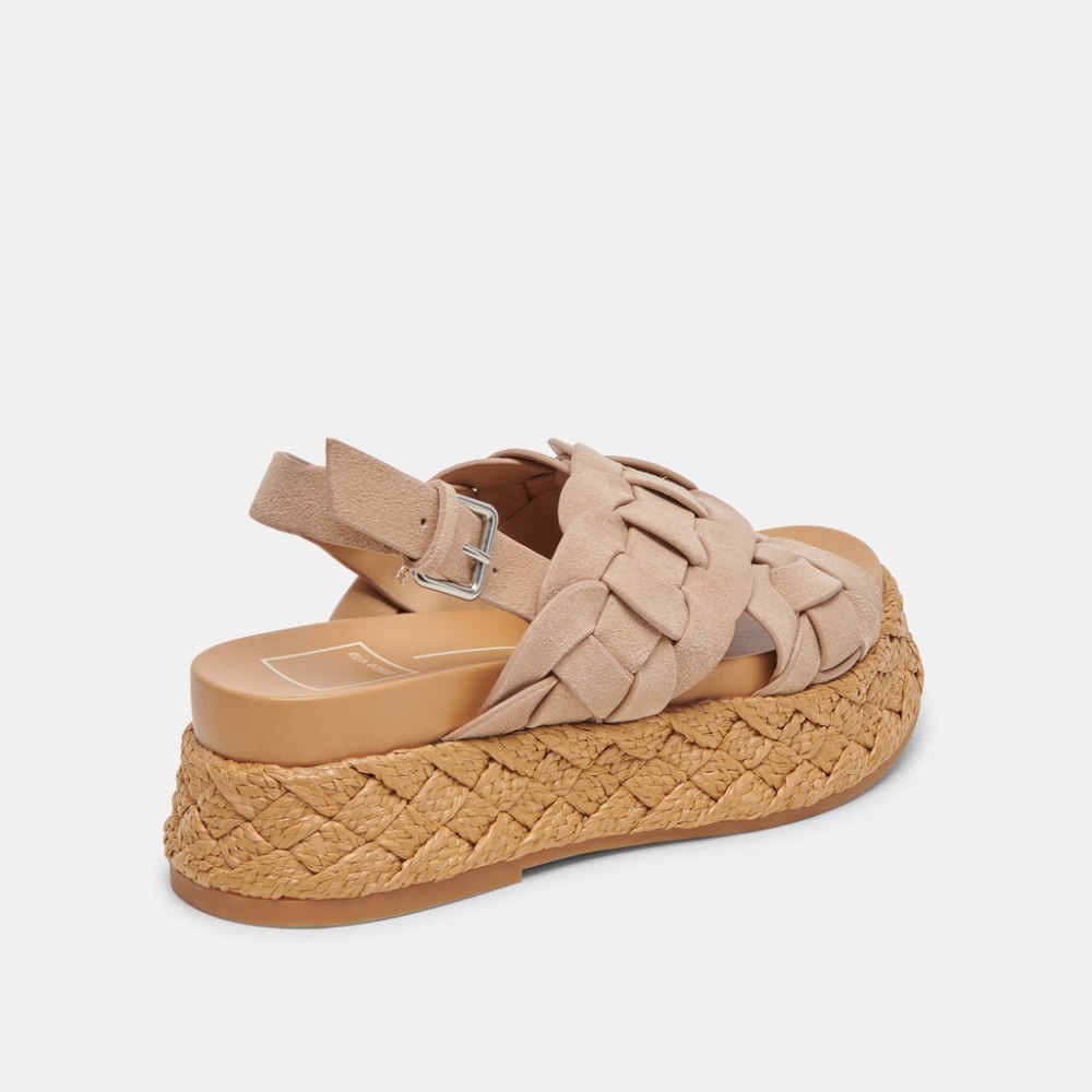 Dolce Vita Winder Sandals Camel Suede
