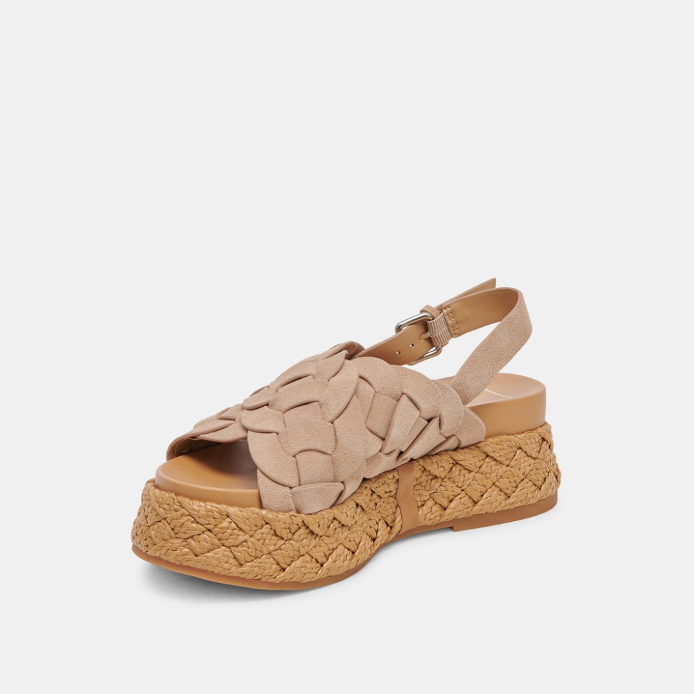 Dolce Vita Winder Sandals Camel Suede