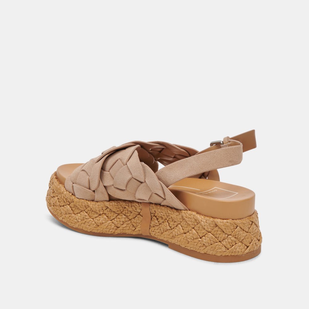 Dolce Vita Winder Sandals Camel Suede