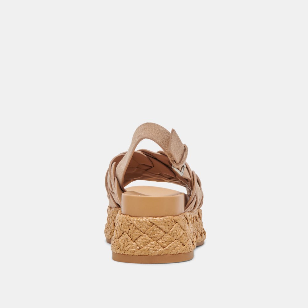 Dolce Vita Winder Sandals Camel Suede
