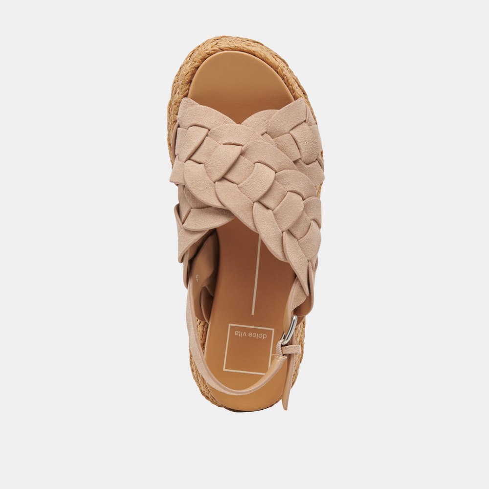 Dolce Vita Winder Sandals Camel Suede