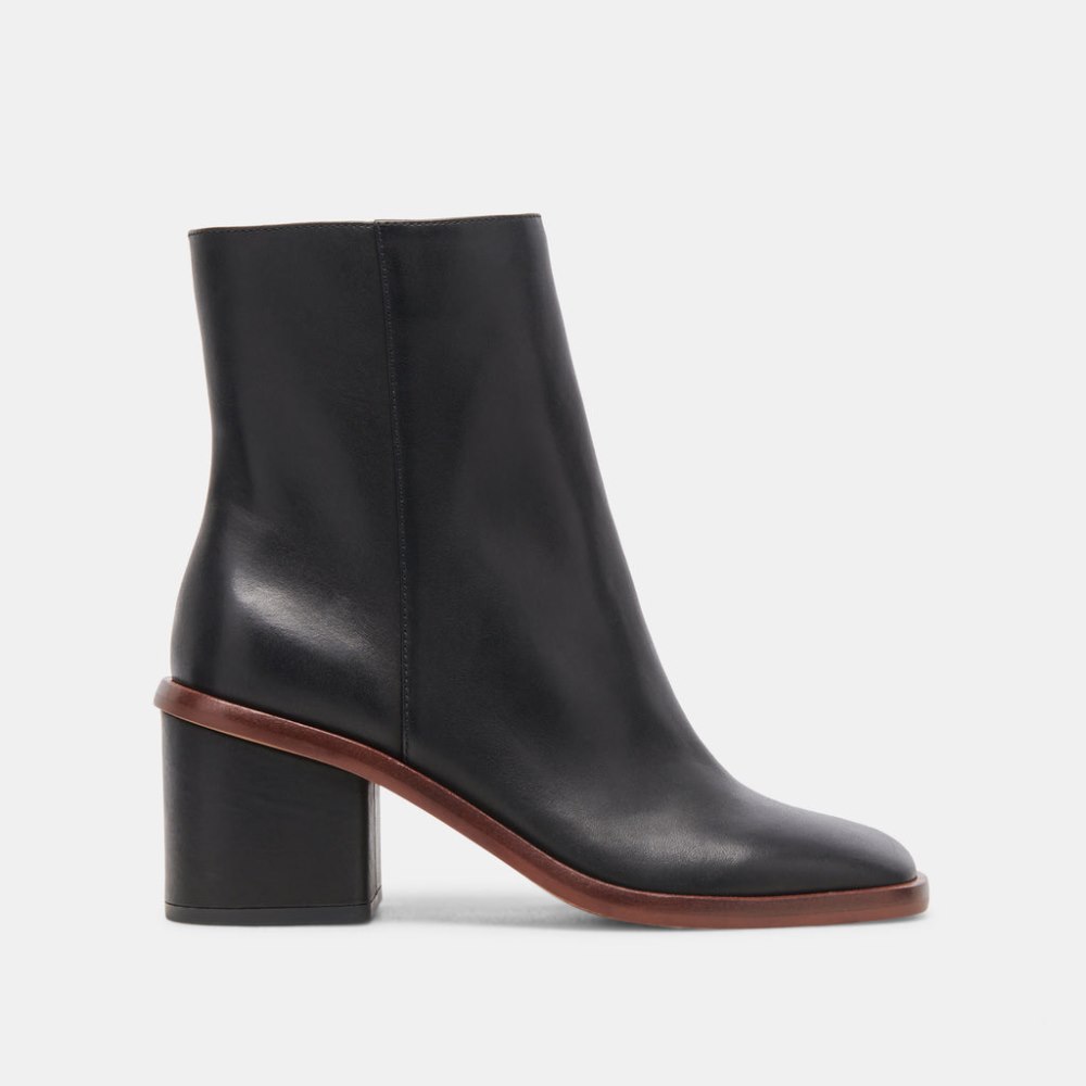 Dolce Vita Dapper Booties Black Leather