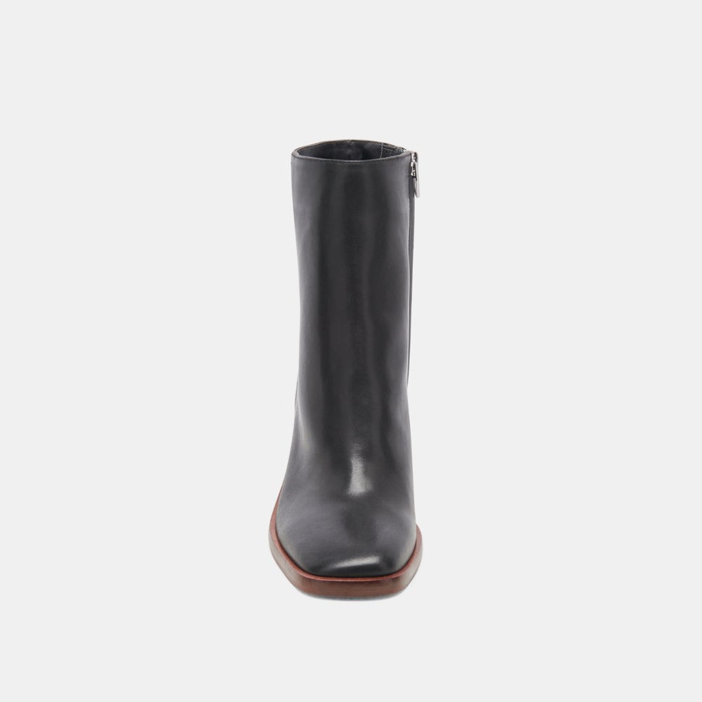 Dolce Vita Dapper Booties Black Leather