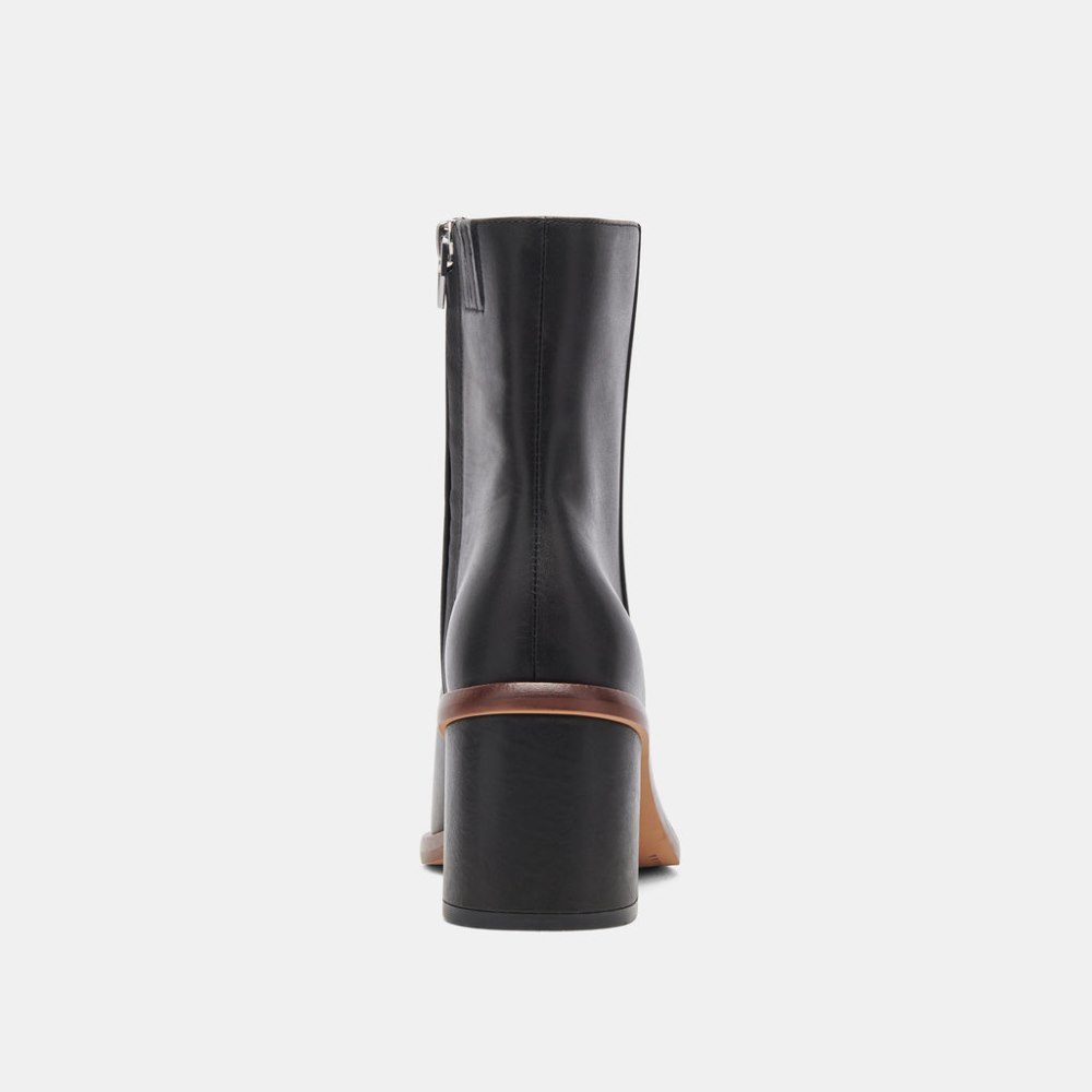 Dolce Vita Dapper Booties Black Leather