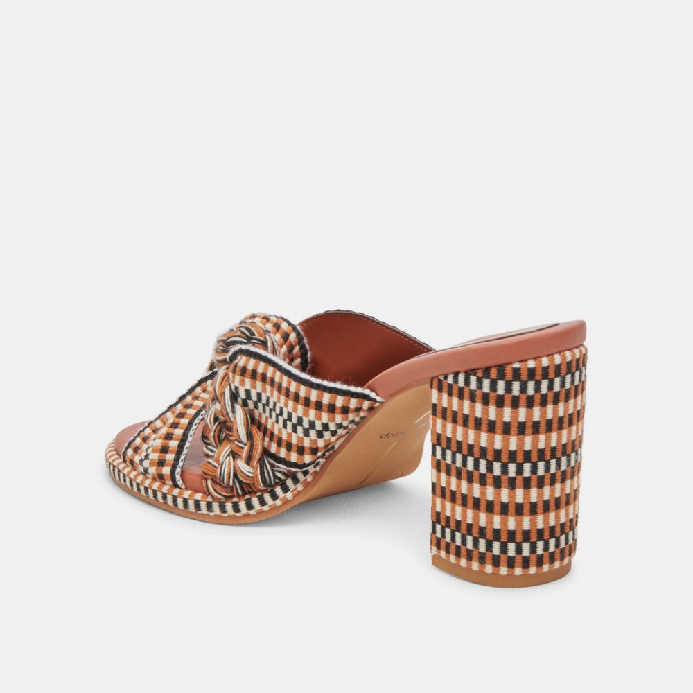 Dolce Vita Brilah Heels Tan Multi Woven